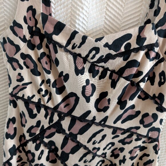 STAR by Julien Macdonald Leopard Bodycon Dress Retro Pin-up Size 10-12 - Picture 7 of 14